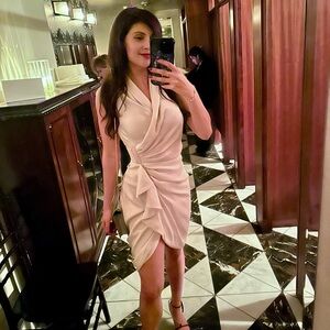 All Saints Satin Wrap Dress